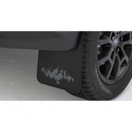 Subaru Mud Flaps Flat Style Black With Wilderness Logo Kit Of Four