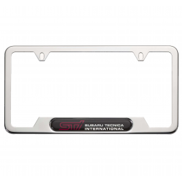 Subaru License Plate Frame - STI - Polished - SOA342L123 | Subaru