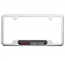Subaru License Plate Frame - STI - Polished - SOA342L123 | Subaru