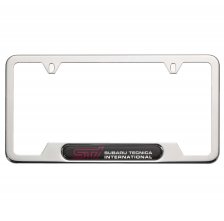 Subaru License Plate Frame - Subaru Logo - Matte Black