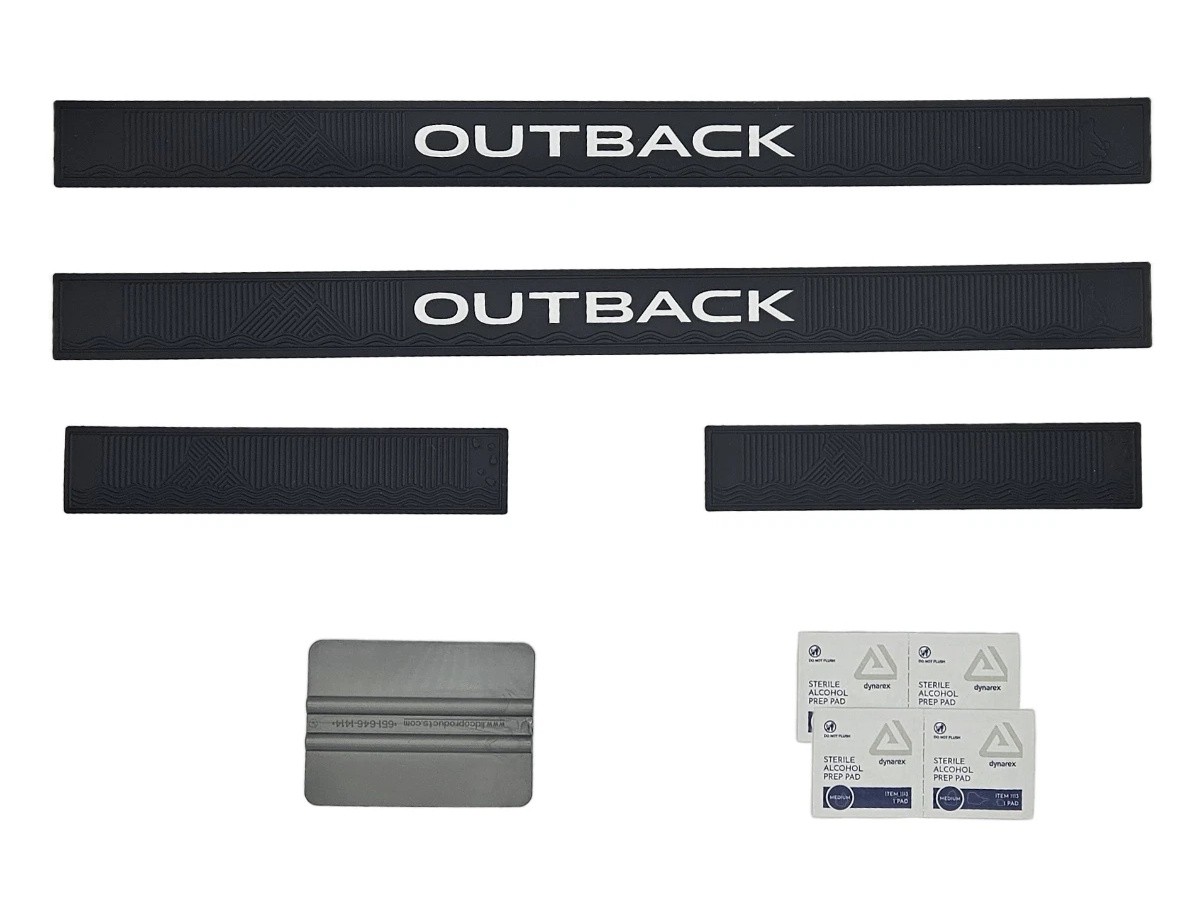 悠*様 everyone back logo og border long S Subaru Door Sill Guards Kit Of Four For Front And Rear With