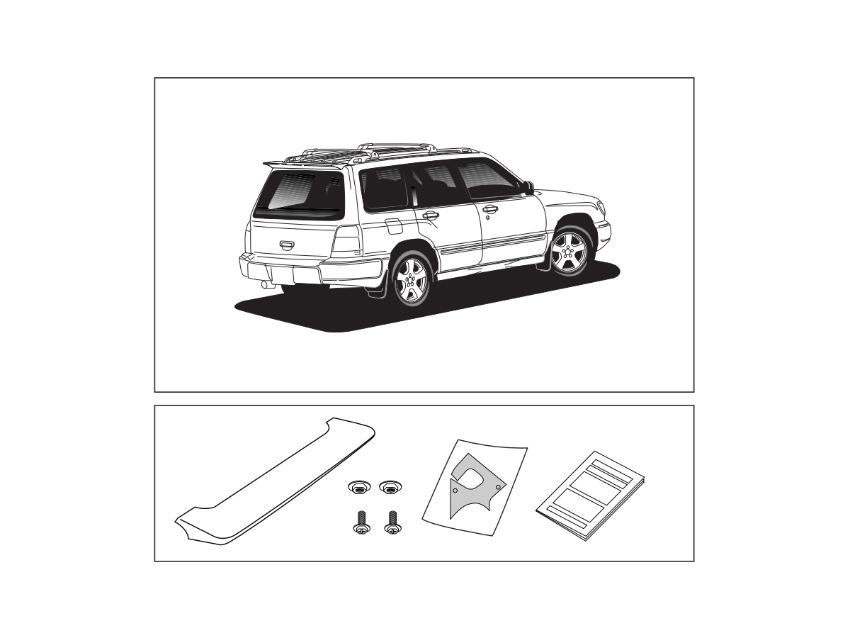 Subaru Rear Spoiler Unpainted - E721SSA010NN | Subaru Online Parts