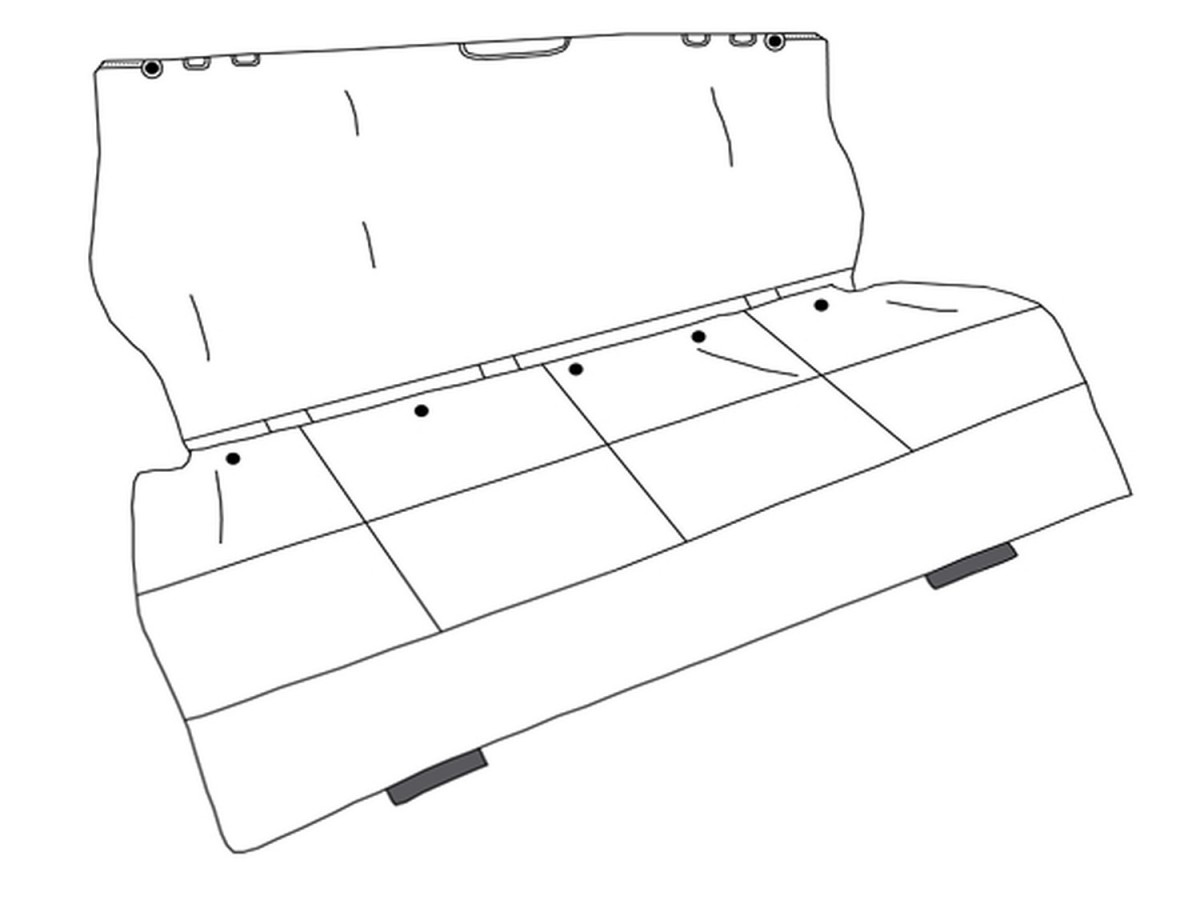 Subaru Pet Friendly Padded Rear Seat Protector With Subaru Logo