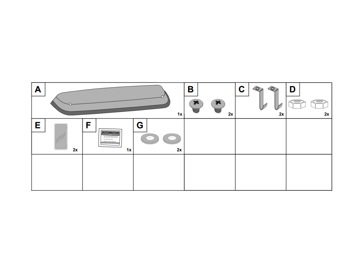 Subaru Air Deflector Moonroof F541SAJ000 Subaru Online Parts