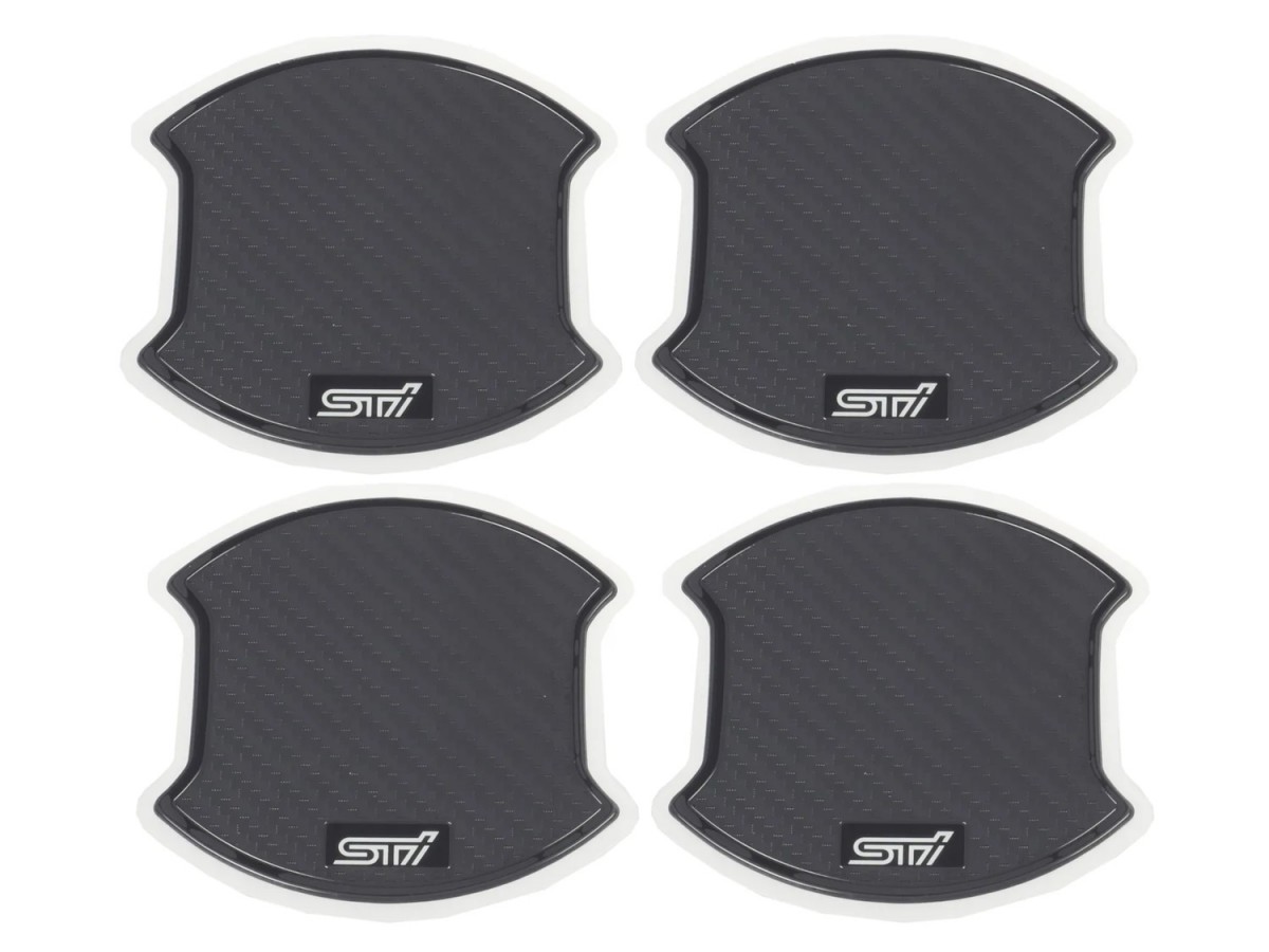 Subaru STI Door Handle Cup Protectors Kit Of Four Carbon