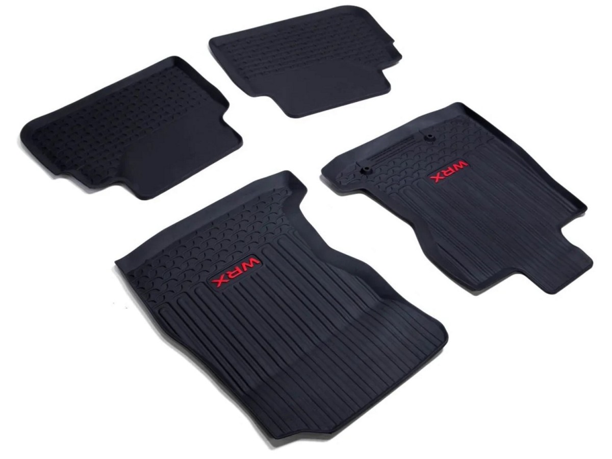 Subaru All Weather Rubber Floor Liners Set Of Four With WRX Logo