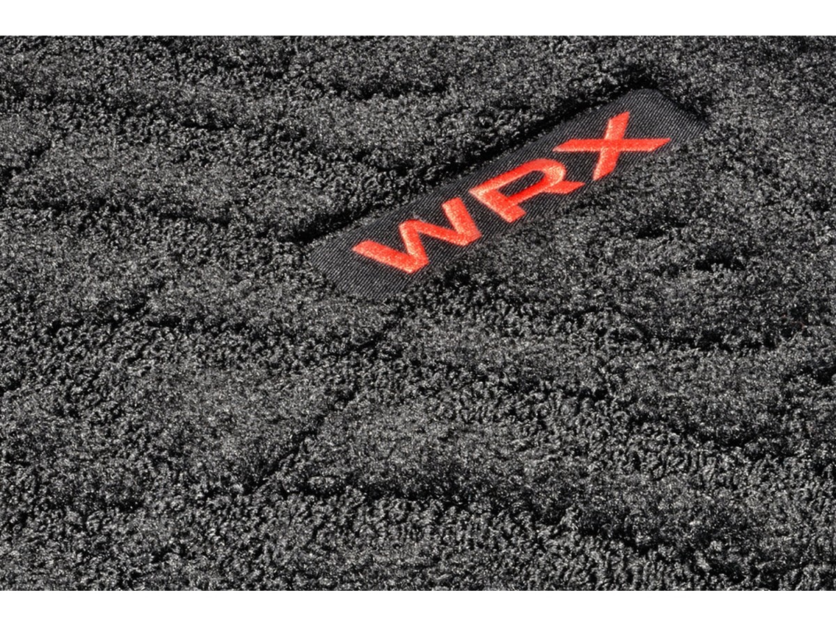 Subaru Floor Mats Carpeted Set Of Four Black With WRX Logo