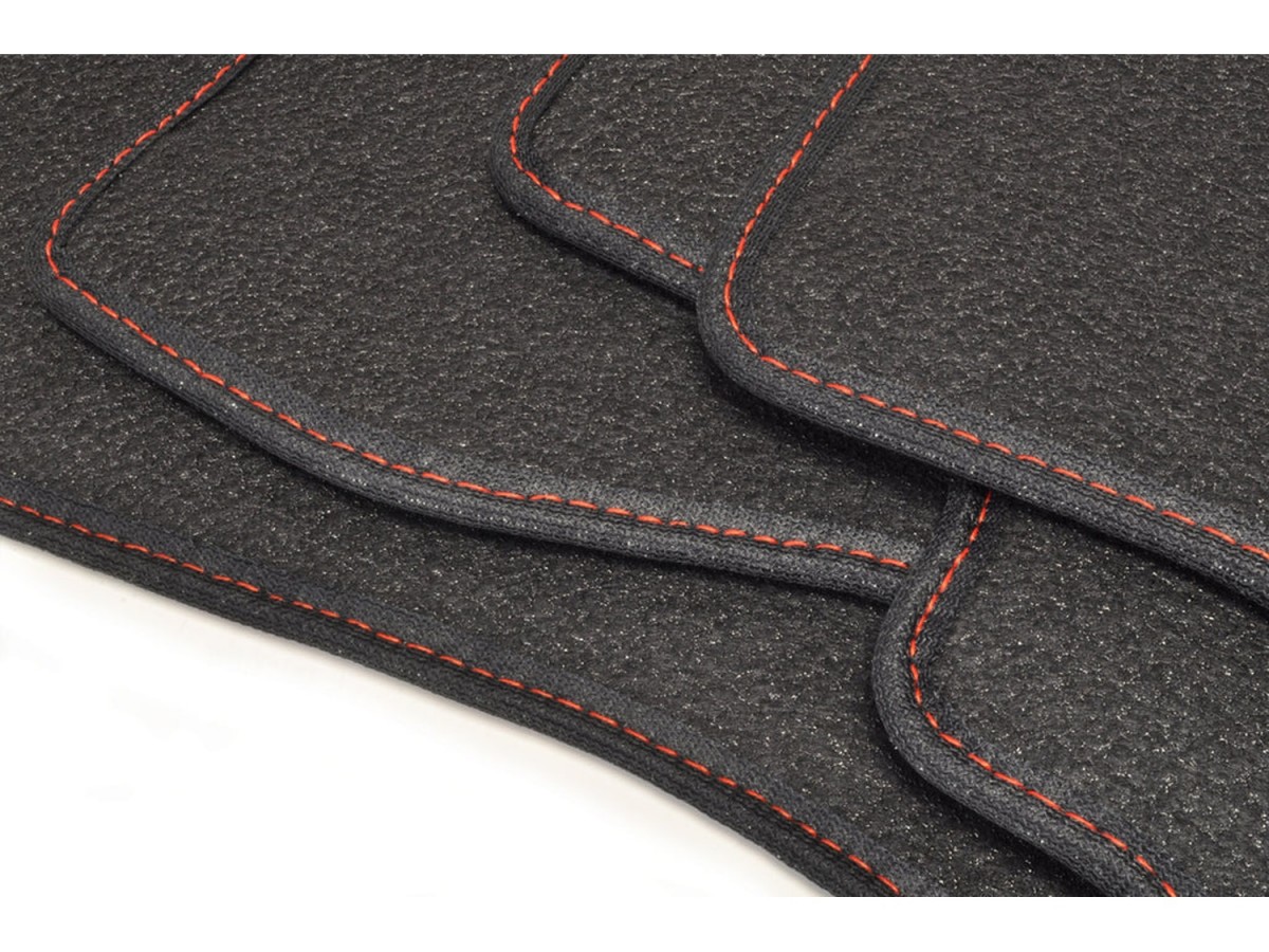 茶掛4 Subaru Floor Mats Carpeted Set Of Four Black With WRX Logo