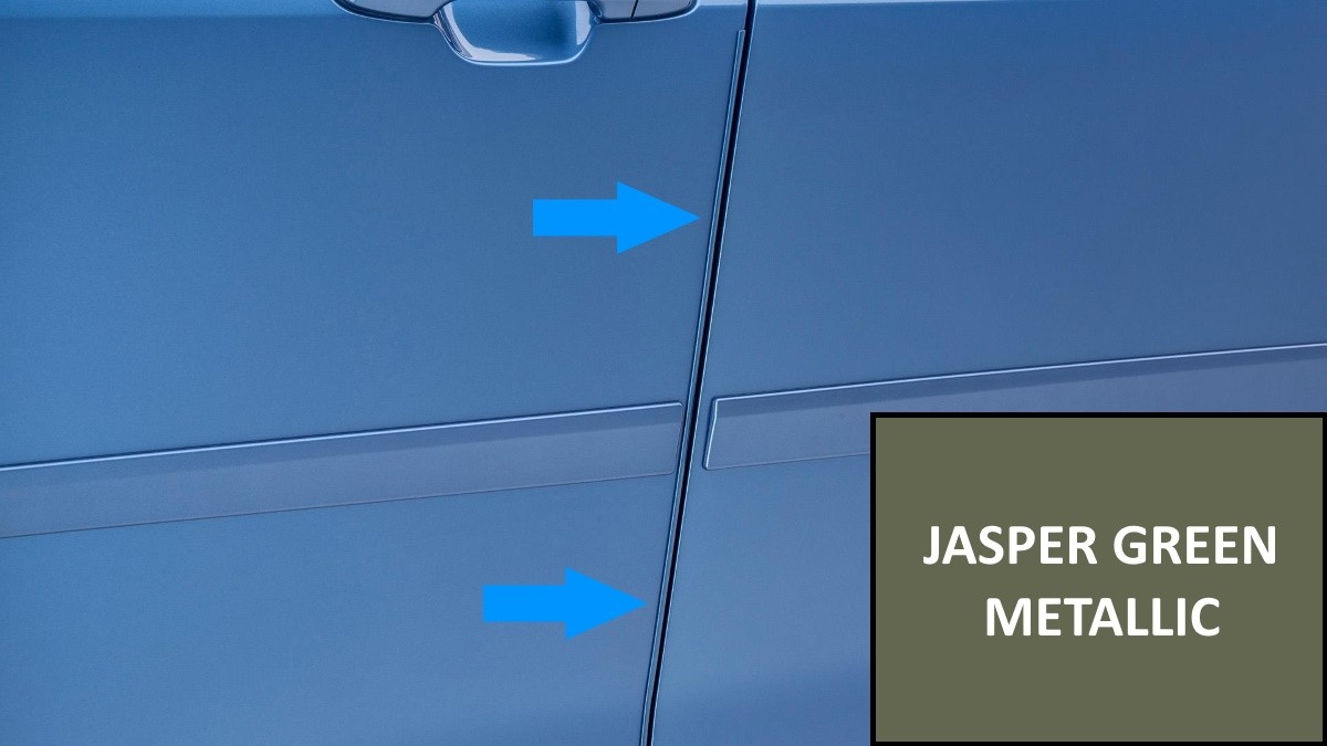 Subaru Door Edge Guard Kit - Jasper Green Metallic - SOA801P051S7