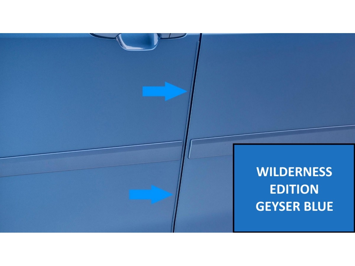 Subaru Door Edge Guard Kit - Geyser Blue For Wilderness