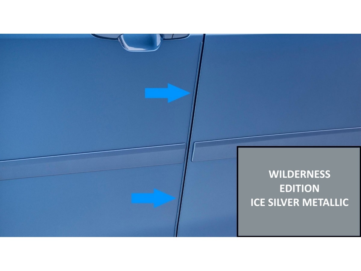 Subaru Door Edge Guard Kit Ice Silver Metallic For Wilderness Edition