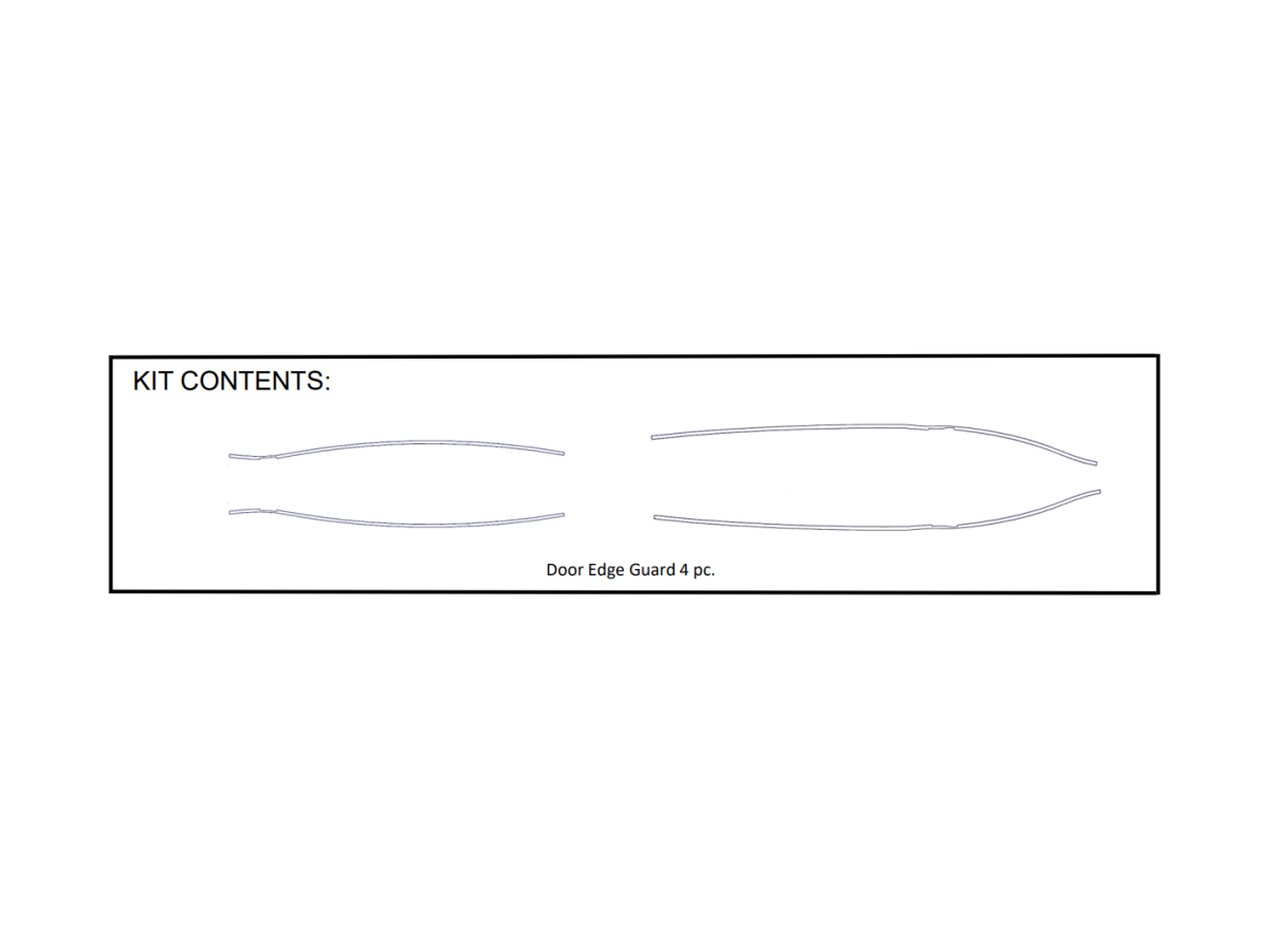 Subaru Door Edge Guard Kit - Crystal Black Silica