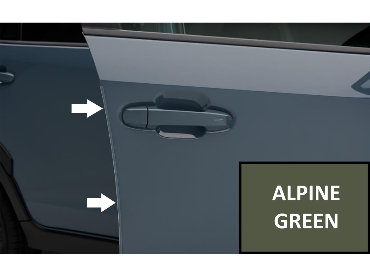 Subaru Door Edge Guards Alpine Green Kit Of Four Non-Wilderness